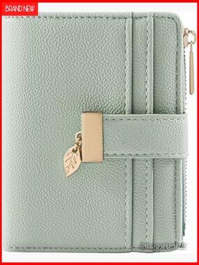 Small RFID Blocking Bifold Wallet Soft Leather Card Holder with Coin Pocket